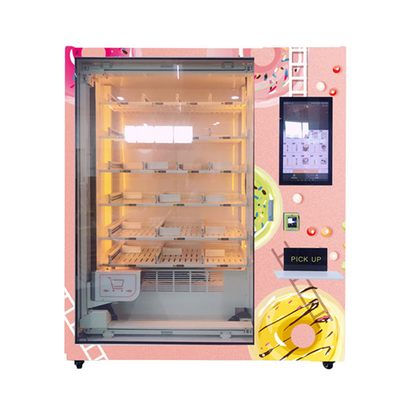 Ανελκυστήρων συστημάτων ψυγείων αυτόματη Cupcake πώλησης μηχανών μηχανή πώλησης τροφίμων σαλάτας φρέσκια με την οθόνη αφής 21.5inch