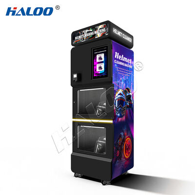 Ηλεκτρονική μηχανή Haloo Maquina Para Limpiar Casco Deodorise Helmet Cleaning Vendo Machine Low Moq Custom 15,6 ιντσών οθόνη Μηχανές καθαρισμού κράνων