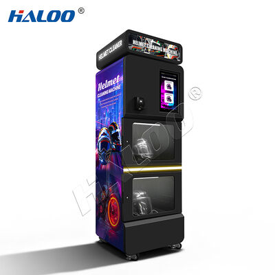 Ηλεκτρονική μηχανή Haloo Maquina Para Limpiar Casco Deodorise Helmet Cleaning Vendo Machine Low Moq Custom 15,6 ιντσών οθόνη Μηχανές καθαρισμού κράνων