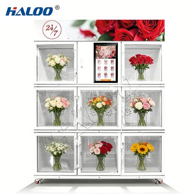 Haloo vending machine large capacity flower vending machine with cooling system that can operate 24 hours a day