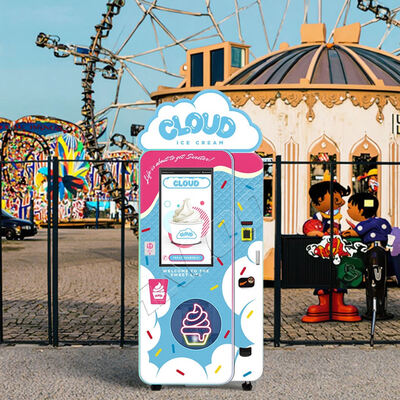 Μηχανές αυτόματης πώλησης παγωτού Haloo με φωτεινό κουτί στην κορυφή και μειωτήρα κοχλία, συμπιεστής Embraco 1.5P εισαγωγής από τη Βραζιλία