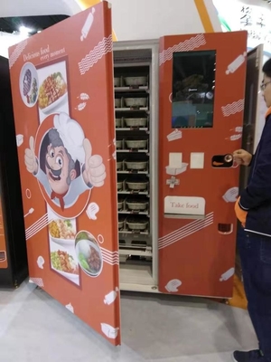Πλήρως αυτόματη καυτή τροφίμων θέρμανσης πώλησης μηχανή πώλησης τροφίμων μηχανών προσαρμοσμένη καυτή
